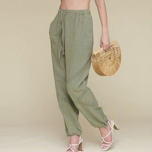 NWT - Crochet-Trim Soft Utility Jogger